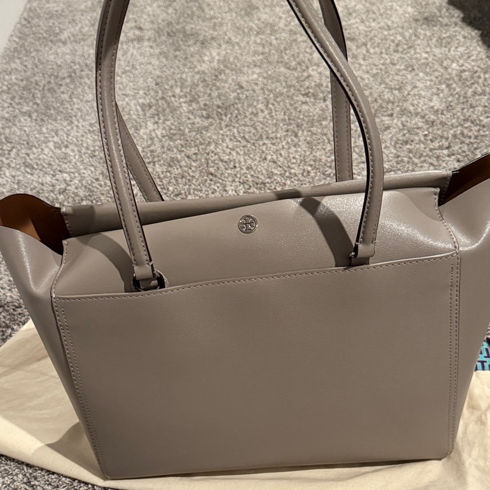 Tory Burch Elegant Taupe Women's Tote Bag